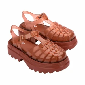 POSSESSION - Πλατφόρμες σανδάλια - bk transparent brown