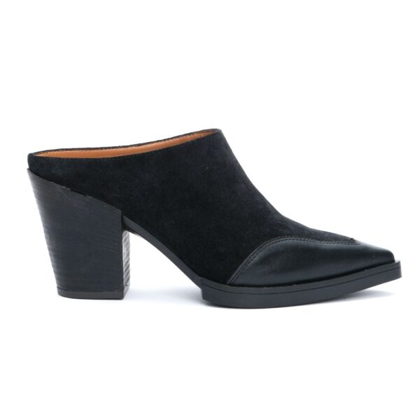 IRIS Mules Δερμάτινα με Τακούνι