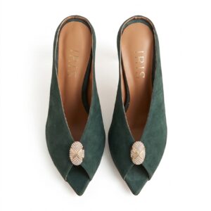 Iris Mules με Τακούνι Στιλέτο & Peep Toe