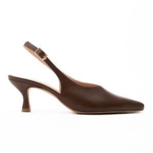 Iris Γόβες Slingback Δερμάτινες