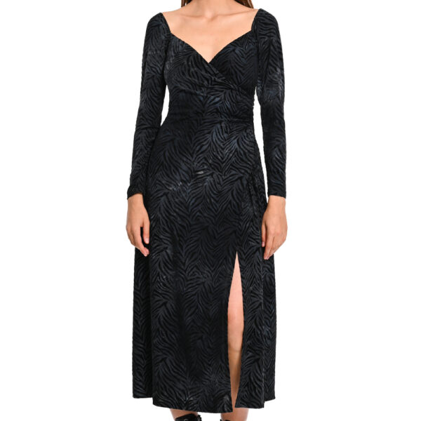 We Coss Zebra Print Midi Φόρεμα